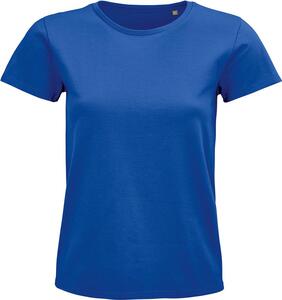 SOL'S 03579 - Pioneer Women Tee Shirt Femme Jersey Col Rond Ajusté Royal Blue