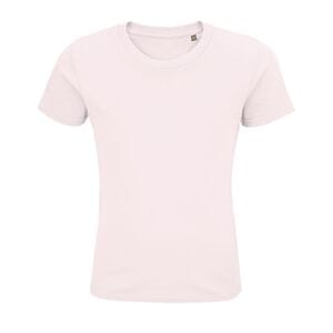 SOL'S 03578 - Pioneer Kids Tee Shirt Enfant Jersey Col Rond Ajusté Pale Pink