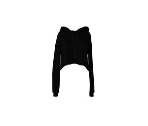 Bella+Canvas BE7502 - Sweat capuche femme court Black