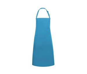 Karlowsky KYBLS5 - Tablier À Bavette Basic Avec Boucle Et Poche Turquoise