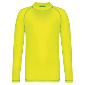 Proact PA4018 - T-shirt technique enfant manches longues avec protection UV Fluorescent Yellow