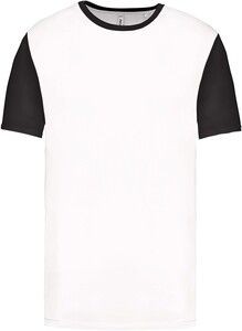 Proact PA4023 - T-shirt manches courtes bicolore adulte Blanc-Noir