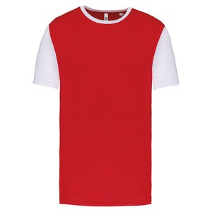 Proact PA4024 - T-shirt manches courtes bicolore enfant Sporty Red / White