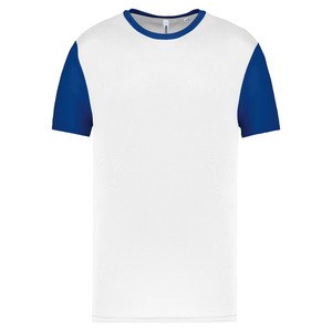 Proact PA4024 - T-shirt manches courtes bicolore enfant White / Dark Royal Blue