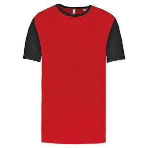 Proact PA4024 - T-shirt manches courtes bicolore enfant Sporty Red / Black
