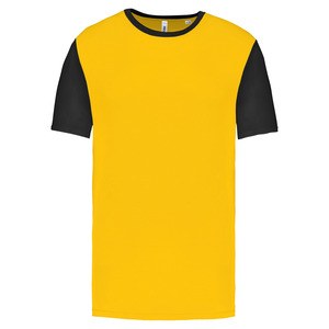 Proact PA4024 - T-shirt manches courtes bicolore enfant Sporty Yellow / Black