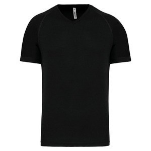 PROACT PA476 - T-shirt de sport manches courtes col v homme Black