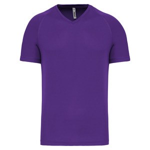 PROACT PA476 - T-shirt de sport manches courtes col v homme Violet