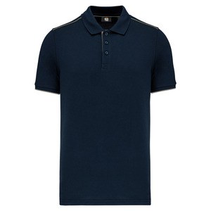 WK. Designed To Work WK270 - Polo contrastant manches courtes homme DayToDay Navy / Silver