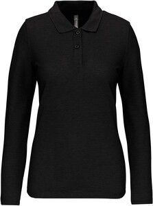 WK. Designed To Work WK277 - Polo manches longues femme Black