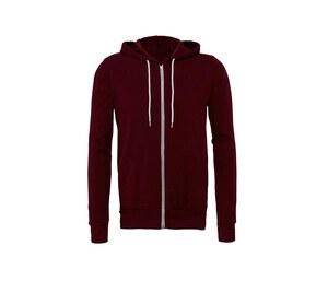 Bella+Canvas BE3739 - Sweat capuche zippé unisexe Maroon