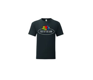 FRUIT OF THE LOOM VINTAGE SCV150 - T-shirt homme logo Fruit of the Loom Black