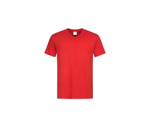 STEDMAN ST2300 - T-shirt homme col V Scarlet Red