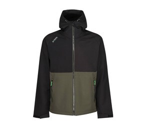 REGATTA RGA707 - Veste Softshell à capuche Dark Khaki/Black