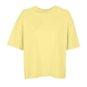 SOL'S 03807 - Boxy Women Tee Shirt Oversize Femme Light Yellow