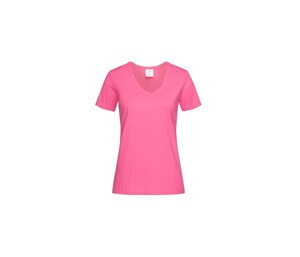 STEDMAN ST2700 - Tee-shirt femme col V Sweet Pink