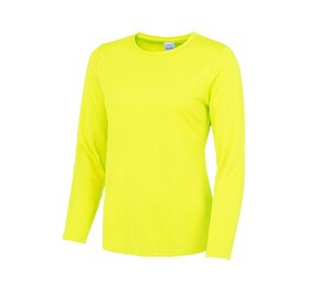 JUST COOL JC012 - T-shirt femme respirant manches longues Neoteric™ Electric Yellow