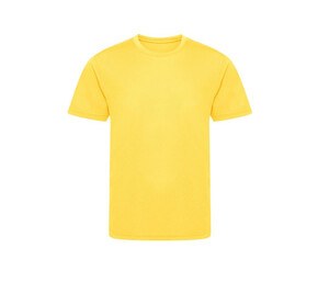 JUST COOL JC201J - Tee-shirt de sport en polyester recyclé enfant Sun Yellow