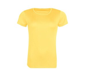 JUST COOL JC205 - Tee-shirt de sport en polyester recyclé femme Sun Yellow