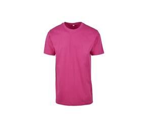 Build Your Brand BY004 - T-shirt col rond Hibiskus Pink