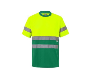 VELILLA V5506 - T-shirt technique bicolore haute visibilité Fluo Yellow / Green
