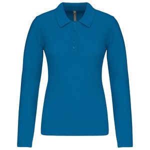 Kariban K257 - Polo piqué manches longues femme Tropical Blue