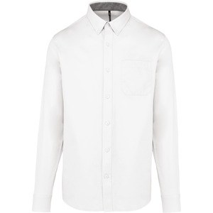 Kariban K586 - Chemise coton manches longues Nevada homme White