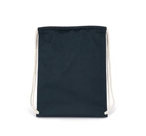 Kimood KI0139 - Sac à dos en coton bio avec cordelettes Navy Blue