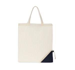 Kimood KI7207 - Sac Shopping pliable Natural / Navy Blue