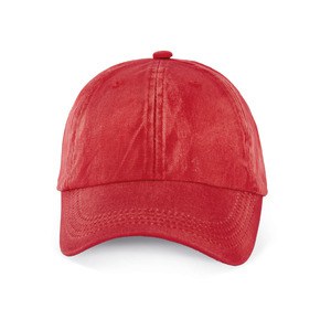 K-up KP165 - Casquette Vintage - 6 panneaux Red Washed