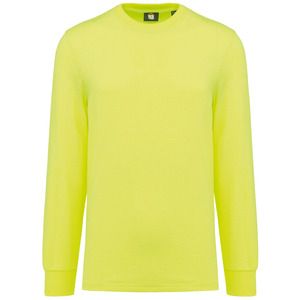 WK. Designed To Work WK303 - T-shirt écoresponsable manches longues unisexe Fluorescent Yellow