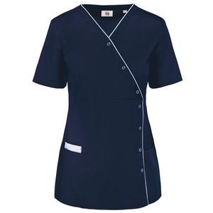WK. Designed To Work WK506 - Blouse polycoton avec boutons-pression femme Navy