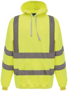 Yoko YHVK05 - Sweatshirt capuche haute visibilité Hi Vis Yellow