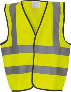 Yoko YHVW100CH - Gilet haute visibilité enfant Hi Vis Yellow