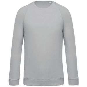 Kariban K480 - Sweat-shirt BIO col rond manches raglan homme Snow Grey