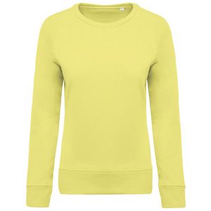 Kariban K481 - Sweat-shirt BIO col rond manches raglan femme Lemon Yellow