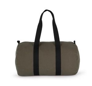 Kimood KI0632 - Sac fourre tout en toile de coton Dark Khaki/Black