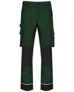 WK. Designed To Work WK743 - Pantalon de travail performance recyclé homme Forest Green/Black