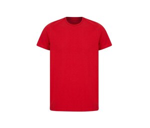 SF Men SF130 - Tee-shirt unisexe en coton régénéré et en polyester recyclé Bright Red