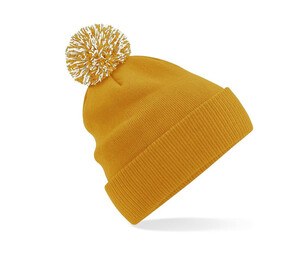 Beechfield BF450 - Bonnet Tendance avec Pompom Bicolore blanc-noir