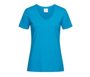 STEDMAN ST2700 - Tee-shirt femme col V Océan Blue