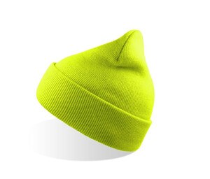 ATLANTIS HEADWEAR AT235 - Bonnet en polyester recyclé Fluo Yellow