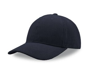 ATLANTIS HEADWEAR AT241 - Casquette 6 pans en corduroy recyclé Navy