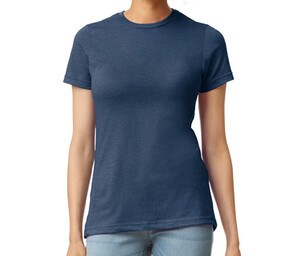 GILDAN GN671 - Tee-shirt femme en polycoton Navy Mist