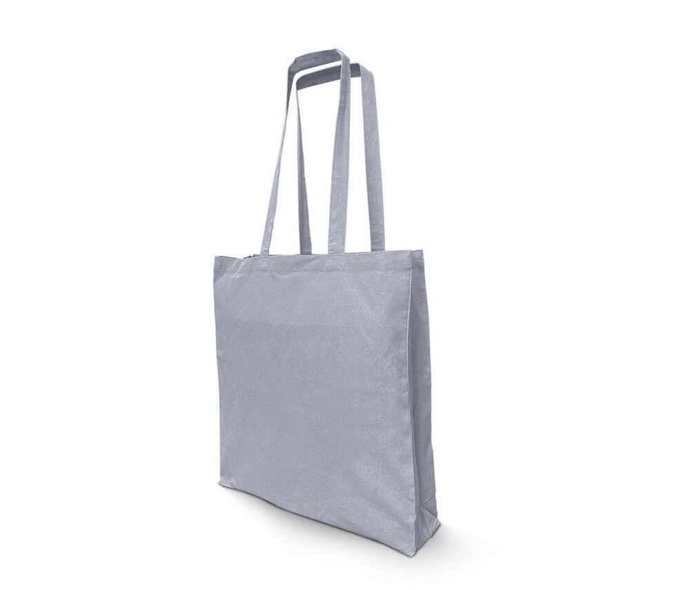 NEWGEN NG110 - Sac shopping en coton recyclé avec soufflet