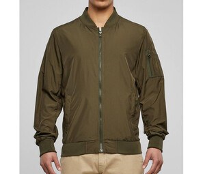 BUILD YOUR BRAND BY045 - Veste bomber homme Dark Olive