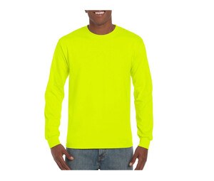 Gildan GN186 - T-Shirt Manches Longues Homme Ultra-T Vert Sécurité