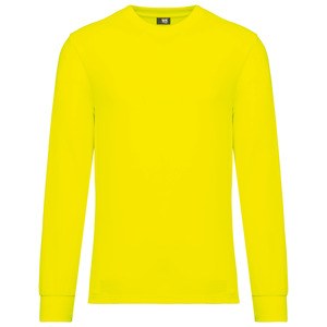 WK. Designed To Work WK318 - T-shirt unisexe écoresponsable manches longues coton/polyester Fluorescent Yellow