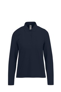 B&C CGPW464 - MY POLO 210 Femme manches longues Navy