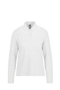 B&C CGPW464 - MY POLO 210 Femme manches longues White